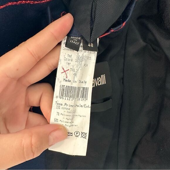 Men’s Roberto Cavalli Lacquered Opium Snake Suit Jacket Size 48EU / 38US - Picture 8 of 16